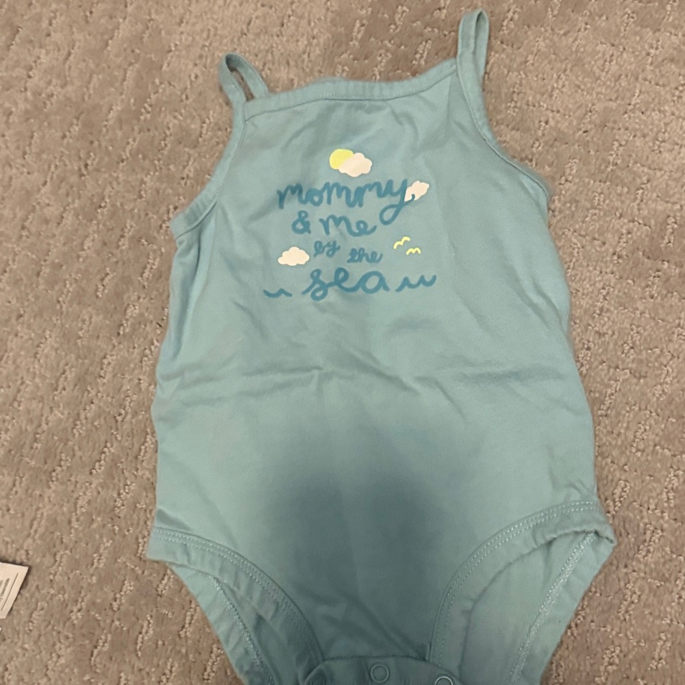 Carter's Blue Bodysuit - Mommy & Me Design